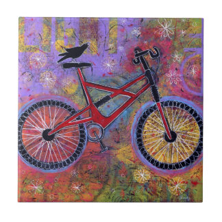 Carreau Plaisir pur Raven et tuile de bicyclette