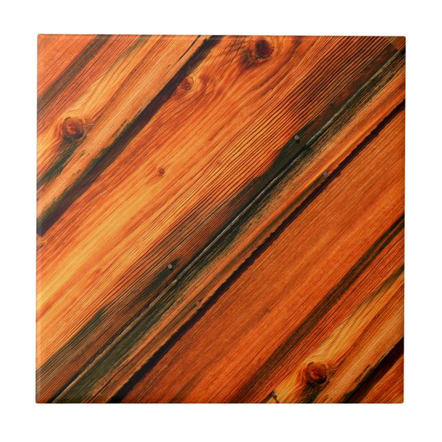 Carreau planches de pin rustique diagonales (Devant)