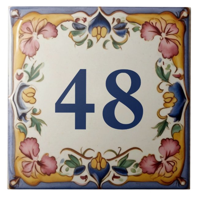 Carreau Plaque de signalisation personnalisée Espagnol Des (Devant)