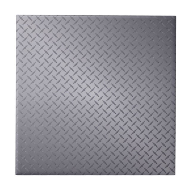 Carreau Plaque diamant gris acier (Devant)