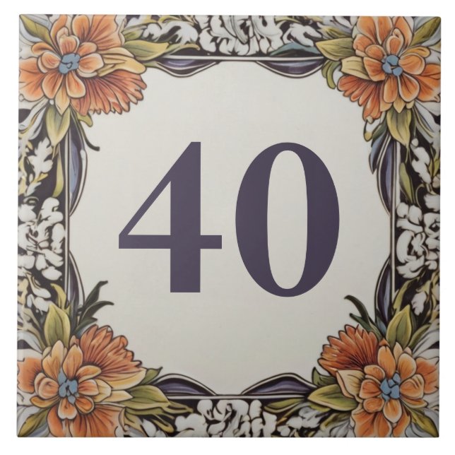 Carreau Plaque Florale Hawaii (Devant)