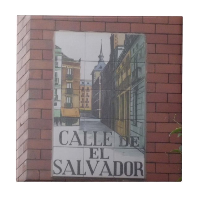 Carreau Plaques de rue des tuiles de Madrid (Devant)