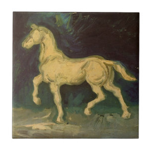 Carreau Plâtre Statuette d'un cheval par Vincent van Gogh