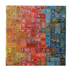 Carreau Plats colorés de chacun des 50 états