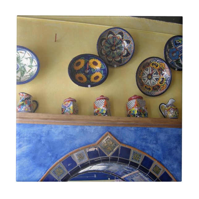 Carreau Plats et poterie mexicains de cuisine (Devant)