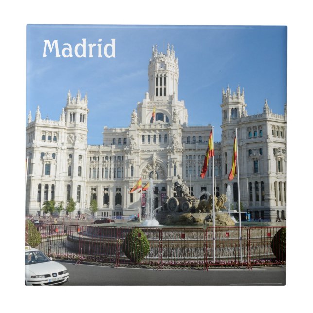 Carreau Plaza de Cibeles, tuile de Madrid (Devant)