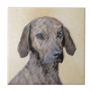 Carreau Plott Peinture - Cute Original Chien Art