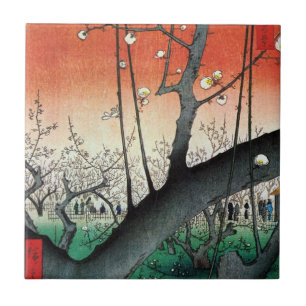 Carreau Plum à fleurs, Hiroshige