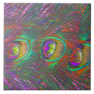 Carreau Plumes Peacock Tinsel de Noël