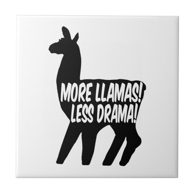 Carreau Plus de lamas moins de drame (Devant)