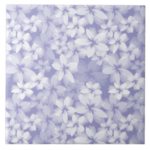 Carreau Plutôt Violet Lilac Floral
