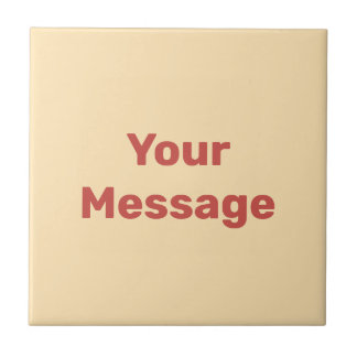 Carreau Poche simple et Modèle de texte rouge Votre messag