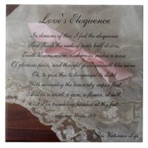 Poème victorien - la "éloquence de l'amour" (1900)