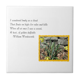 Carreau Poésie de jonquille de Wordsworth