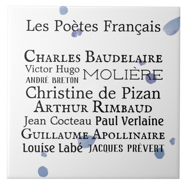 Carreau Poètes français (Devant)