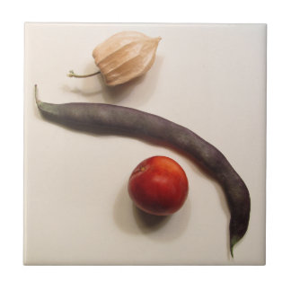 Carreau poha, haricot et prune