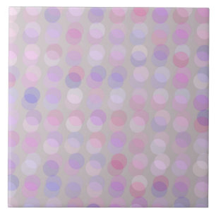 Carreau points roses, violets et gris
