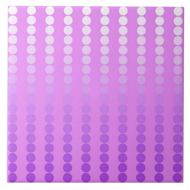 Carreau Points satinés - nuances d'orchidée (Devant)
