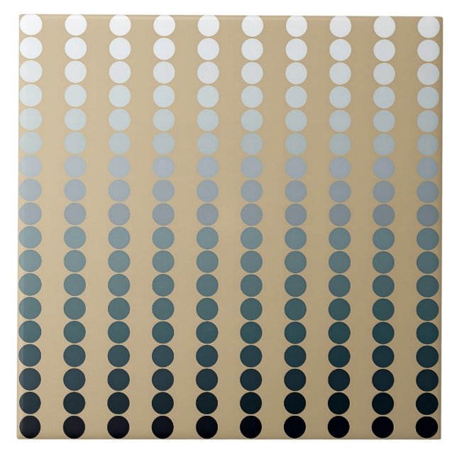 Carreau Points satinés - taupe et gris étain (Devant)