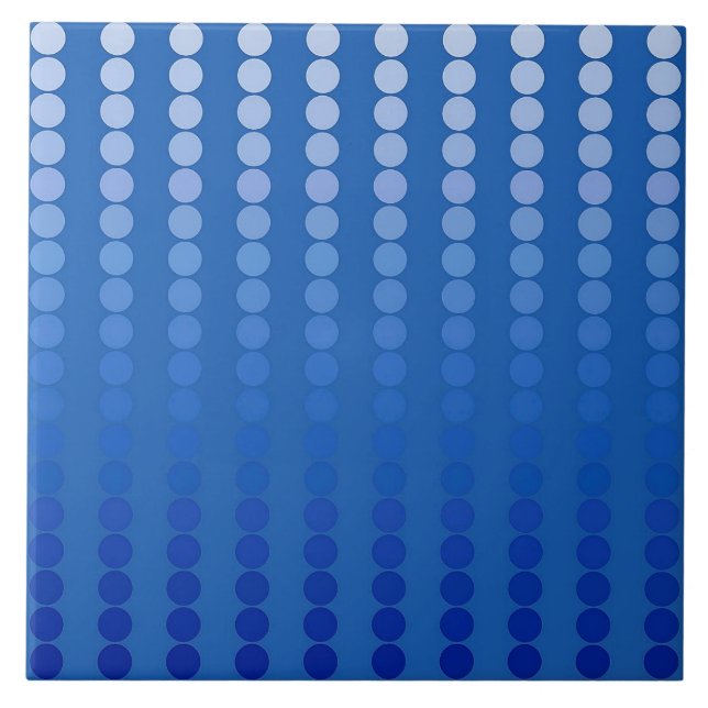 Carreau Points satinés - tons bleu acier (Devant)