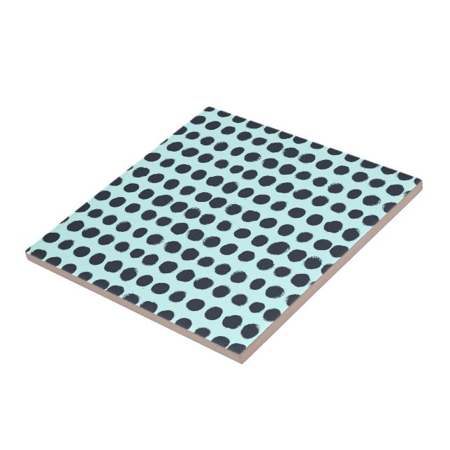 Carreau Pois bleu (Côté)