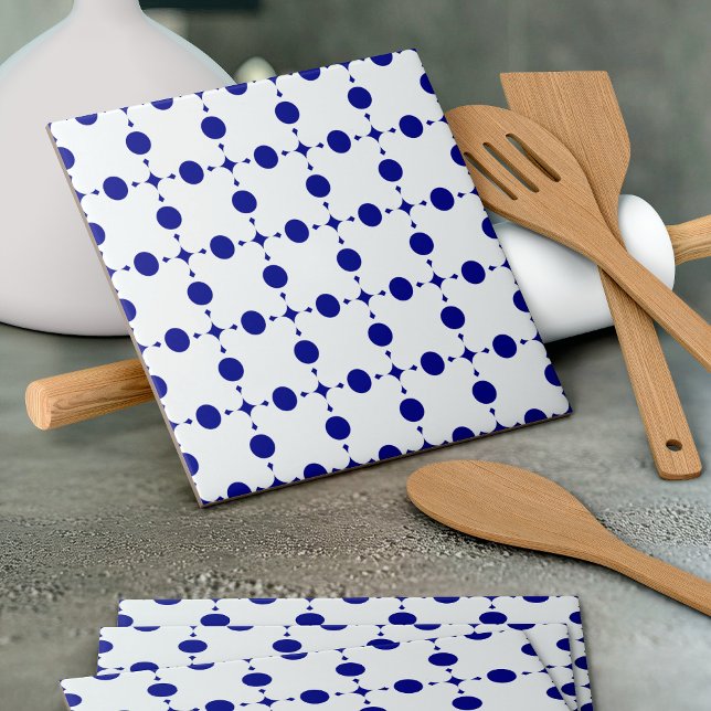 Carreau Pois Bleus de la Marine, Motif à points Polka, poi (Créateur téléchargé)