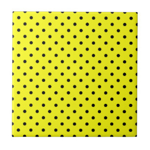 Carreau Pois jaune noir
