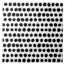Pois noir et par blanc peint