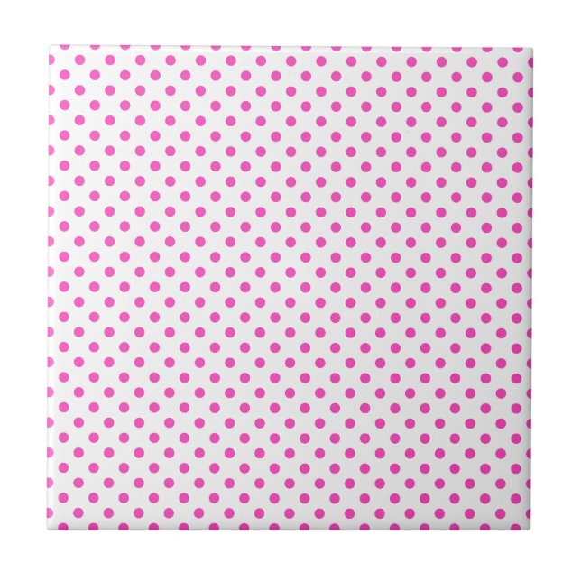Carreau Pois rose et blanc (Devant)