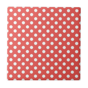 Carreau Pois rouges et blancs