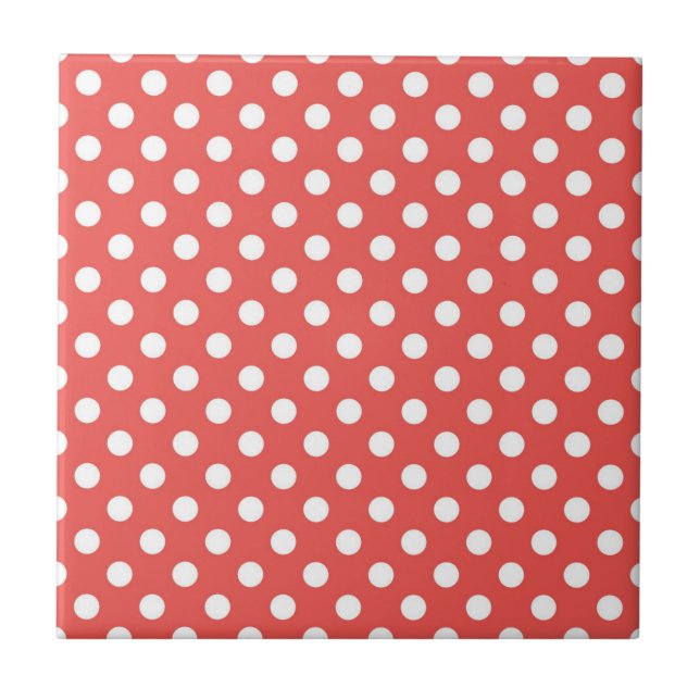 Carreau Pois rouges et blancs (Devant)