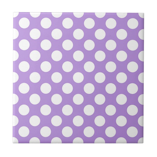 Carreau Pois violets, Motif à points Polka, points, pointi (Devant)