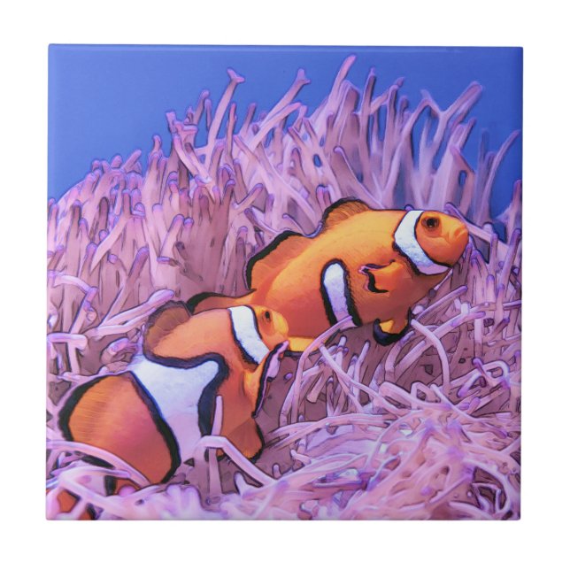 Carreau Poisson clown (Devant)