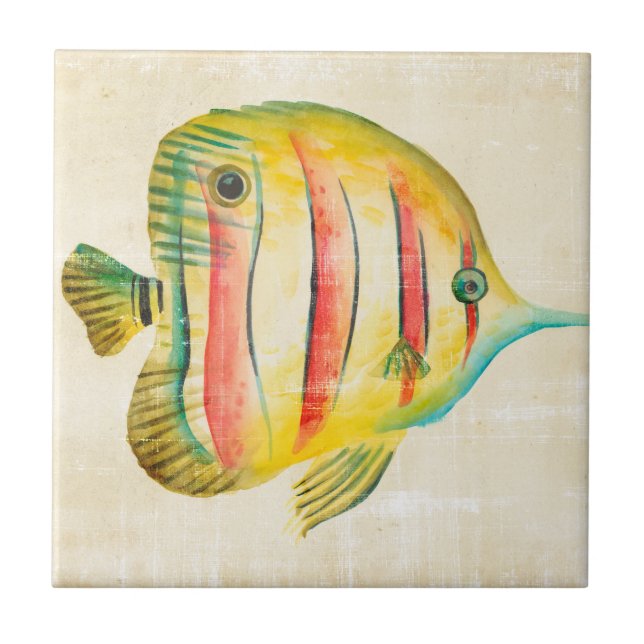 Carreau Poisson coloré (Devant)