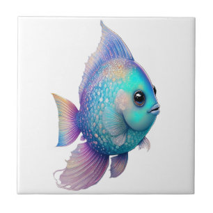 Carreau Poisson couleur cristal
