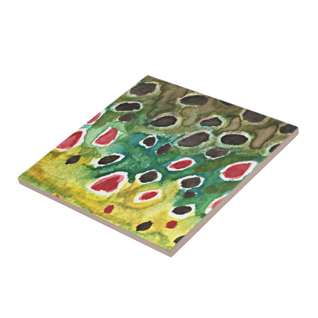 Carreau Poisson de truite Brown (Côté)