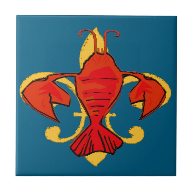Carreau Poisson Fleur De Lis (Devant)