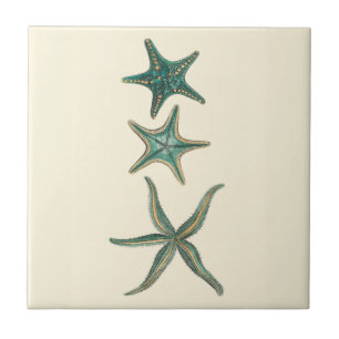 Carreau Poisson triplé aquamarine
