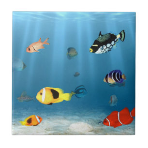 Carreau Poissons dans l'océan