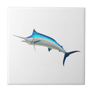 Carreau Poissons de jeu de Marlin bleu