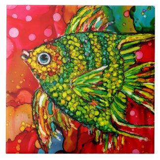 Carreau Poissons de l'ange de Lila II