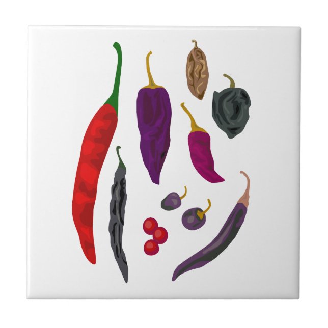 Carreau Poivrons chauds Spice Carrelage de cuisine (Devant)