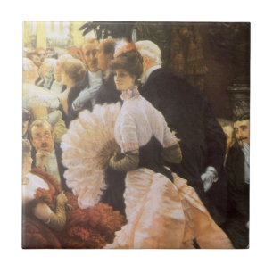 Carreau Politique, Dame by James Tissot, époque victorienn