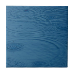 Carreau Pommes de pluie (Vagues d'eau bleue)