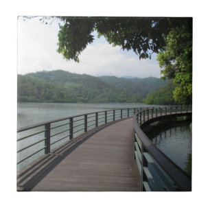 Carreau Pont cyclable sur l'eau