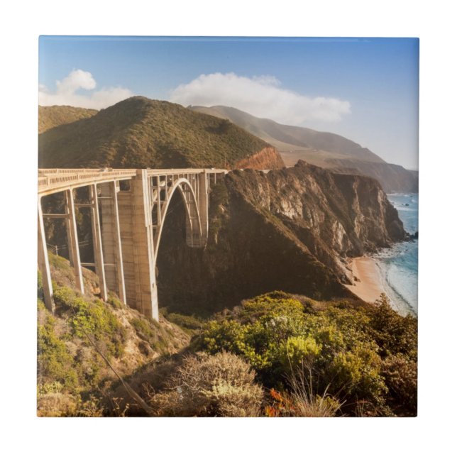 Carreau Pont de Bixby, grand Sur, la Californie, (Devant)