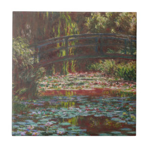 Carreau Pont et nénuphars japonais par Claude Monet