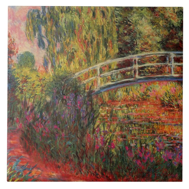 Carreau Pont japonais vintage Claude Monet (Devant)