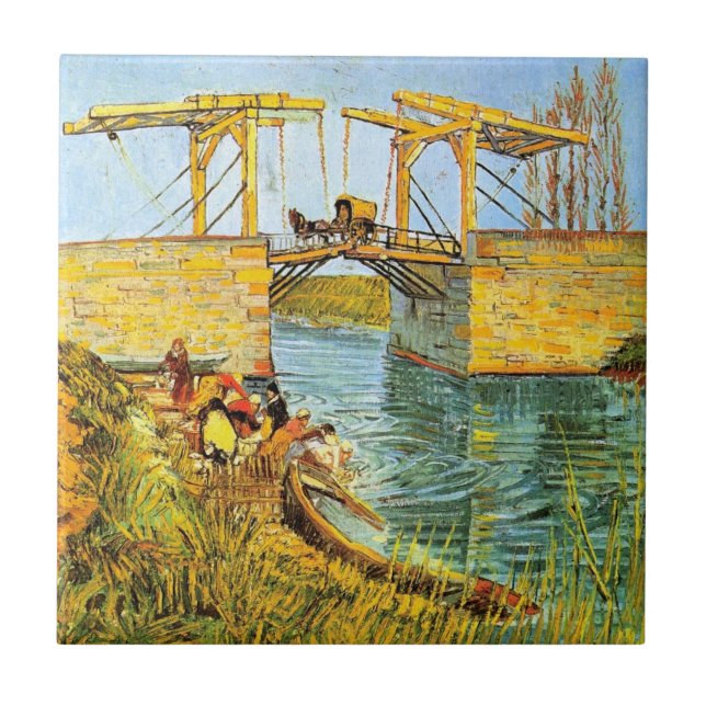 Carreau Pont Langlois à Arles par Vincent van Gogh (Devant)