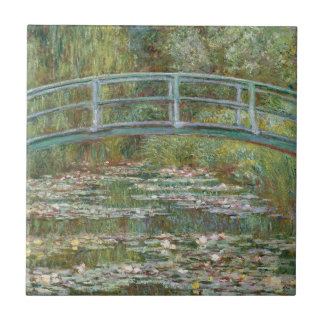 Carreau Pont Monet Art au-dessus d'un étang de nénuphars